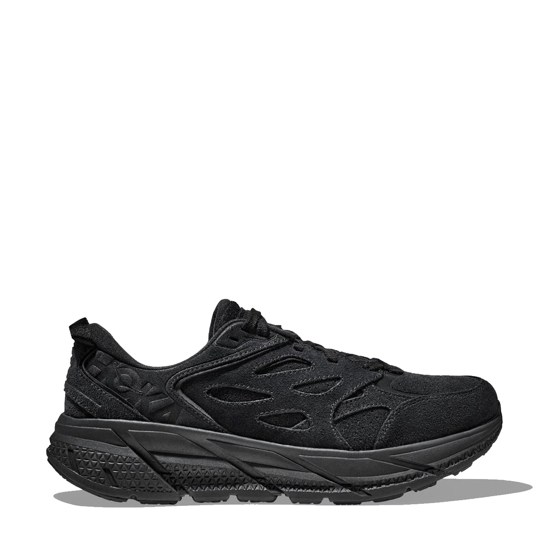 Hoka Clifton L Suede Black / Black - Parasol Store