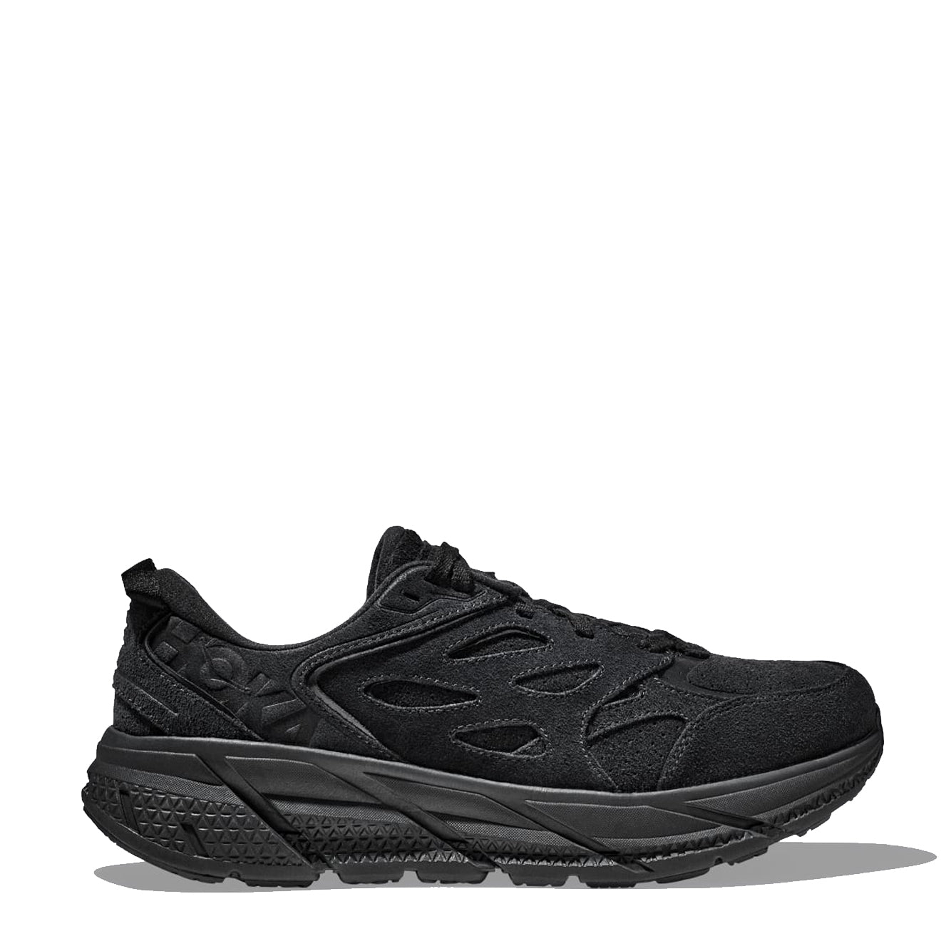 Hoka Clifton L Suede Black / Black - Parasol Store