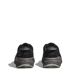 Hoka Elite Terrain System Clifton L Suede Trainer Black / Satellite Grey - Parasol Store