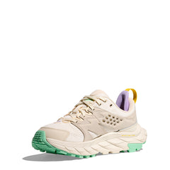 Hoka Womens Anacapa Breeze Low Trainer Alabaster / Mint Fluorite - Parasol Store