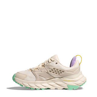 Hoka Womens Anacapa Breeze Low Trainer Alabaster / Mint Fluorite - Parasol Store