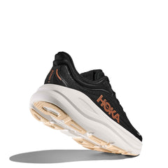 Hoka Womens Bondi 9 Trainer Black / Rose Gold - Parasol Store