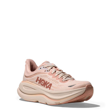 Hoka Womens Bondi 9 Trainer Rose Latte / Rose Cream - Parasol Store