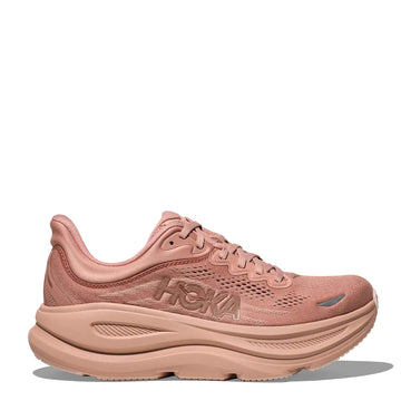 Hoka Womens Bondi 9 Trainer Sienna / Rose Gold - Parasol Store