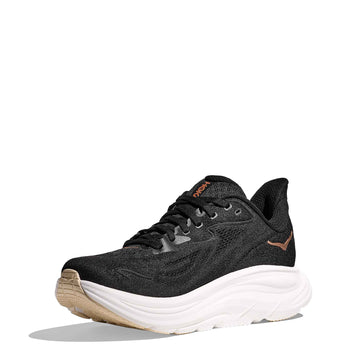 Hoka Womens Clifton 10 Trainer Black / Rose Gold - Parasol Store
