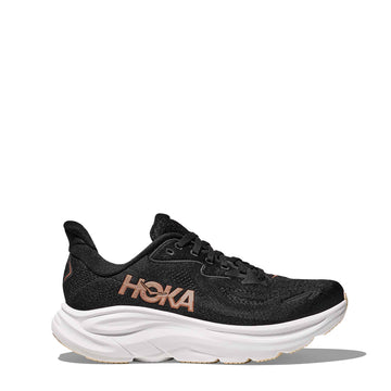 Hoka Womens Clifton 10 Trainer Black / Rose Gold - Parasol Store