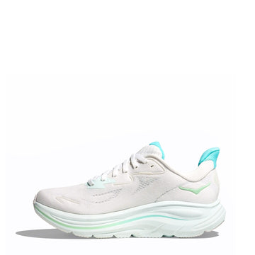 Hoka Womens Clifton 10 Trainer White / Cielo Blue - Parasol Store