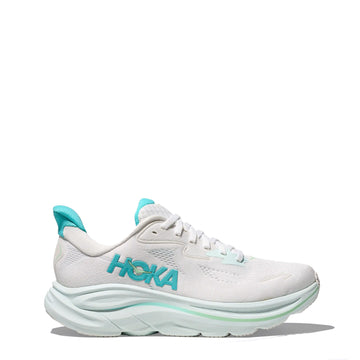 Hoka Womens Clifton 10 Trainer White / Cielo Blue - Parasol Store