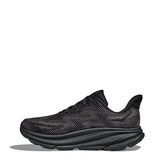 Hoka Womens Clifton 9 Trainer Black / Black - Parasol Store
