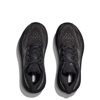 Hoka Womens Clifton 9 Trainer Black / Black - Parasol Store