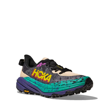 Hoka Womens Speedgoat 6 Trainer Oatmeal / Mountain Iris - Parasol Store