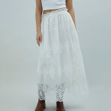 House of Sunny Blossom Skirt Ivory