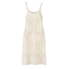 House of Sunny Seashells Applique Dress Ivory