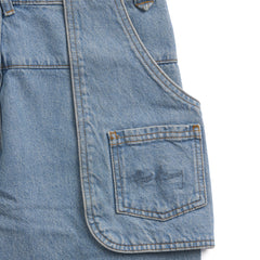 House of Sunny Womens Cowboy Denim Jeans Mid Blue Wash