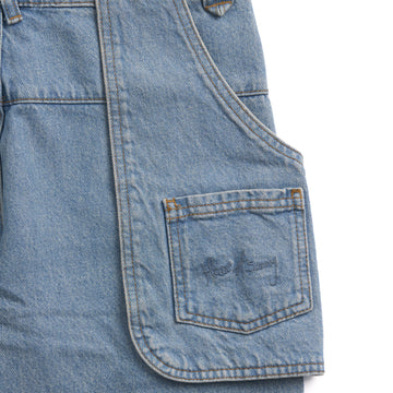 House of Sunny Womens Cowboy Denim Jeans Mid Blue Wash