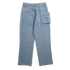 House of Sunny Womens Cowboy Denim Jeans Mid Blue Wash