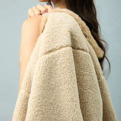 House of Sunny Womens Dolly Coat Sand Beige