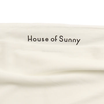 House of Sunny Womens Double Layer L/S Mesh Top Vintage White