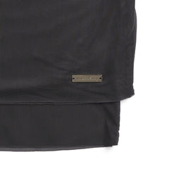 House of Sunny Womens Double Layer Sleeveless Mesh Top Steel Grey
