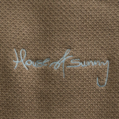 House of Sunny Womens Fairaisle Tripper Cardigan Light Brown