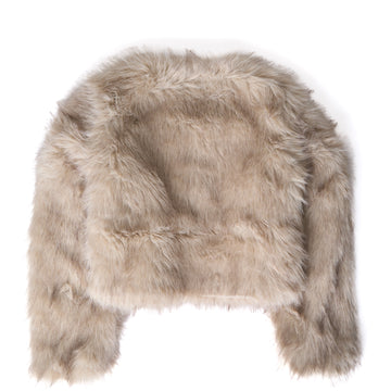 House of Sunny Womens Gaia Fur Jacket Dipped