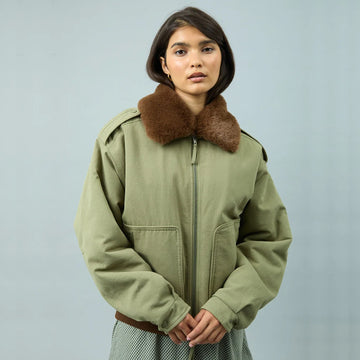 House of Sunny Womens MA1 Cruise Jacket Khaki
