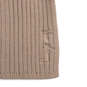 House of Sunny Womens Power Peggy Rib Knit Taupe