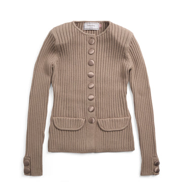 House of Sunny Womens Power Peggy Rib Knit Taupe
