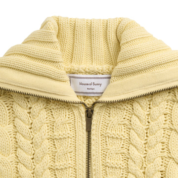 House of Sunny Womens Rolled Cuff Peggy Cardigan Butter