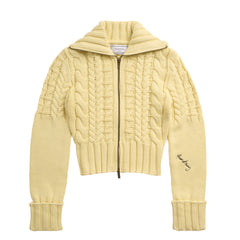 House of Sunny Womens Rolled Cuff Peggy Cardigan Butter