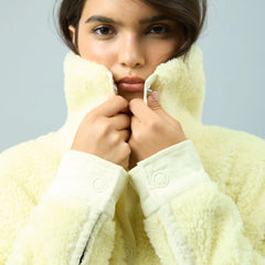 House of Sunny Womens Teddy Pullover Butter