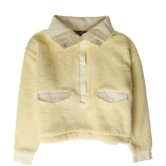House of Sunny Womens Teddy Pullover Butter