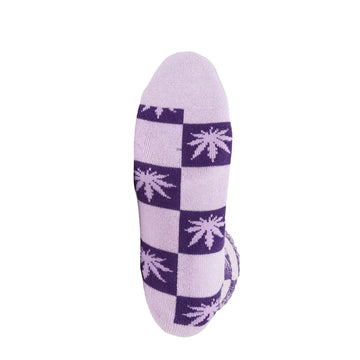 Huf Checkered Plantlife Sock Purple Huf