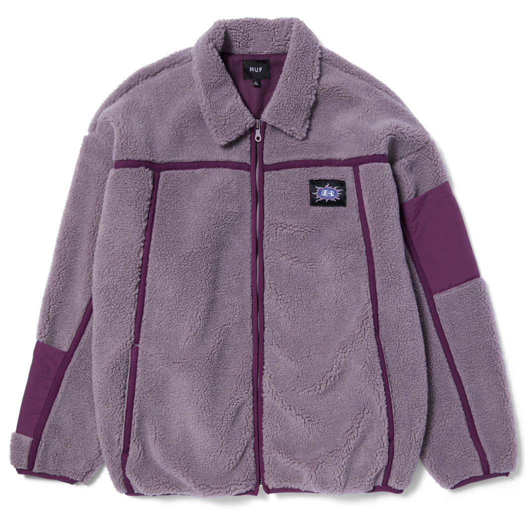 Huf Womens Livingston Sherpa Jacket Dust Purple Huf