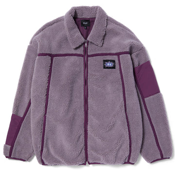 Huf Womens Livingston Sherpa Jacket Dust Purple Huf