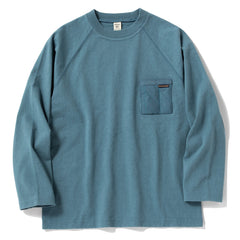 Jackman Dotsume L/S Pocket T-Shirt Dark Turquoise Jackman