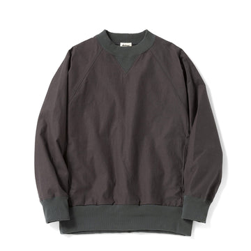 Jackman Back Nep Crew Neck Dark Grey / Green - Parasol Store