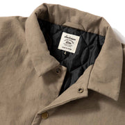 Jackman Back Nep Padded Coach Jacket Sepia - Parasol Store