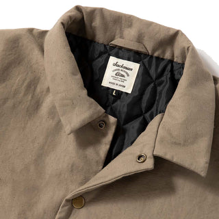 Jackman Back Nep Padded Coach Jacket Sepia - Parasol Store