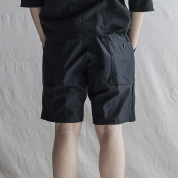 Jackman Back Nep Umps Shorts Sumikuro / Ink Black - Parasol Store