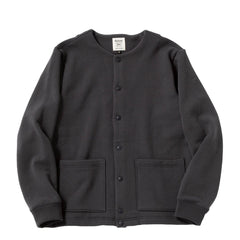Jackman Big Loop Collarless Sweat Jacket Ink - Parasol Store