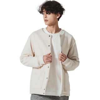 Jackman Big Loop Collarless Sweat Jacket Ink