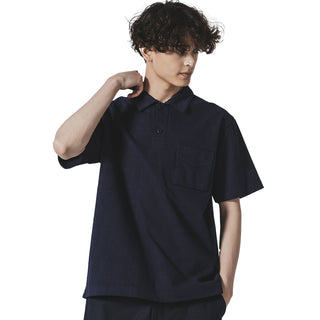 Jackman Dotsume Pocket Polo Navy - Parasol Store