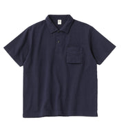 Jackman Dotsume Pocket Polo Navy - Parasol Store
