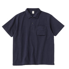 Jackman Dotsume Pocket Polo Navy - Parasol Store