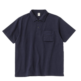 Jackman Dotsume Pocket Polo Navy - Parasol Store