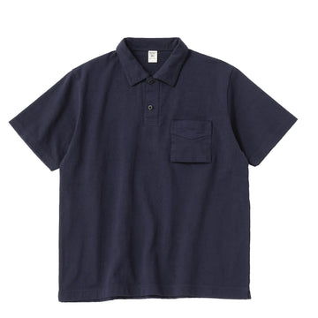 Jackman Dotsume Pocket Polo Navy - Parasol Store