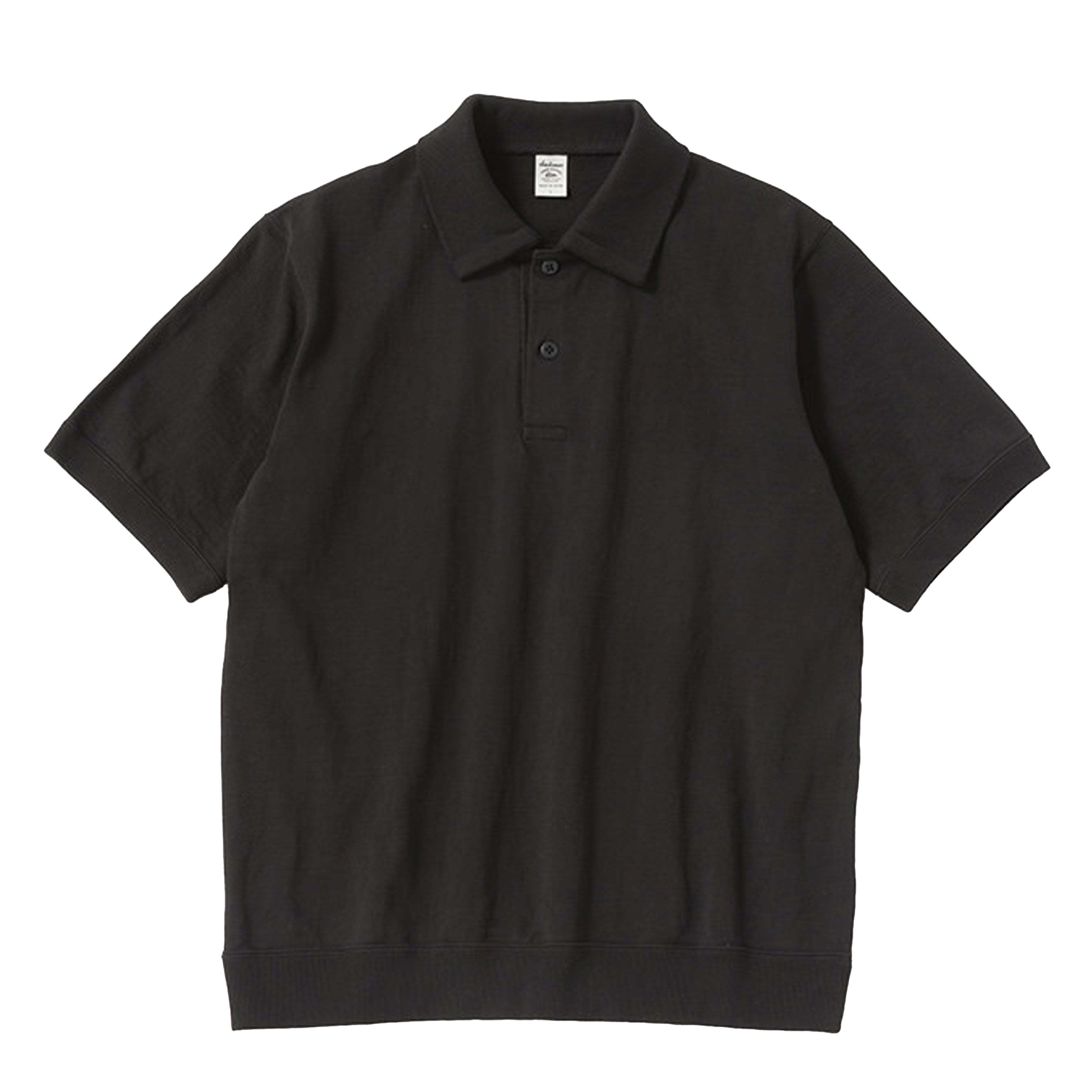 Jackman Dotsume Rib S/S Polo Shirt Black – Parasol Store