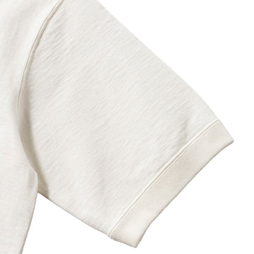 Jackman Dotsume Rib S/S Polo Shirt Off White