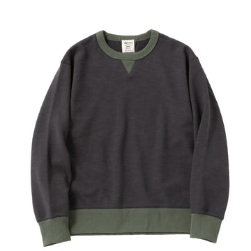 Jackman GG Sweat Crewneck Ink Black / Green - Parasol Store